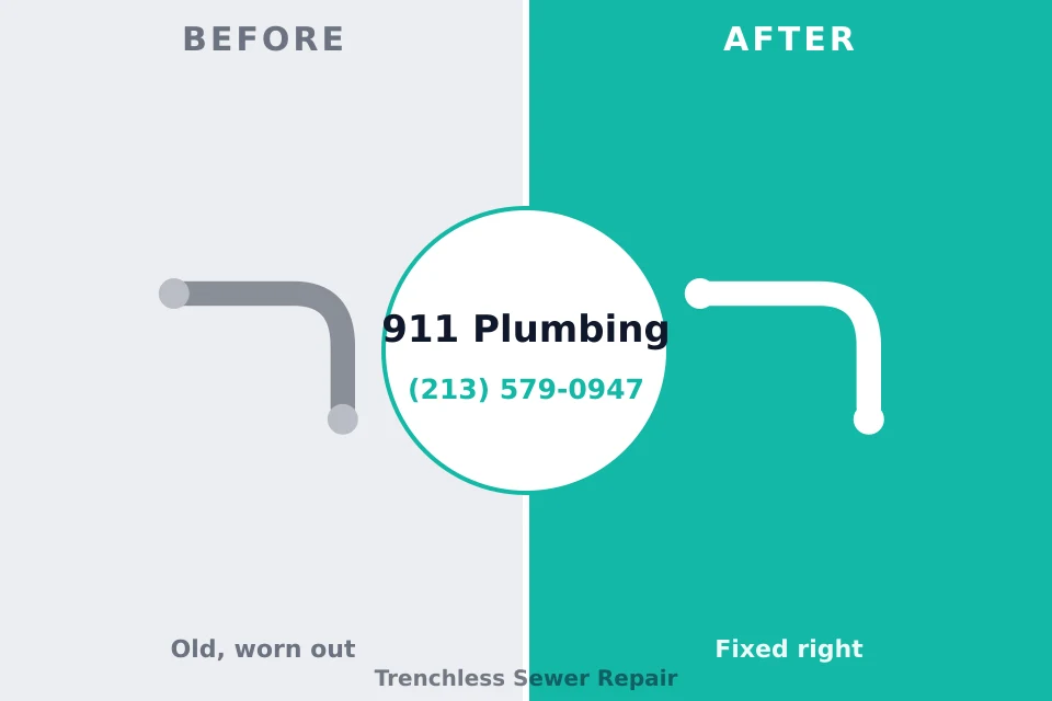 Before and after: plumbing repair Mount Vista, WA